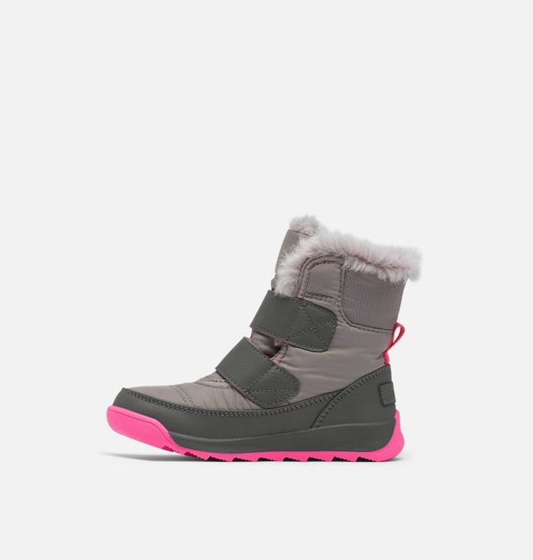 Kids Snow Boots Grey - Sorel Childrens Whitney™ II Strap - 964572-BKL